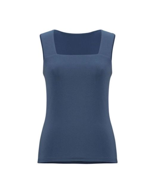 Joseph Ribkoff Blue Sleeveless Tops