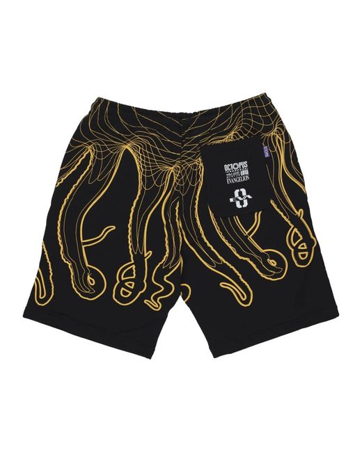Octopus Black Casual Shorts for men