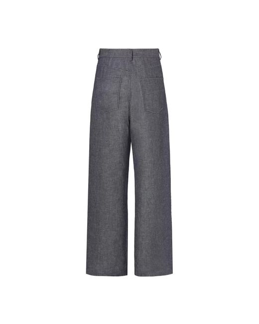 Fendi Gray Wide Jeans for men