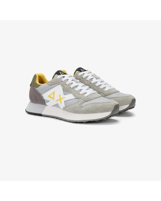 Sun 68 Gray Sneakers for men