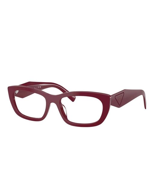 Prada Prd09V Optical Frame in het Red