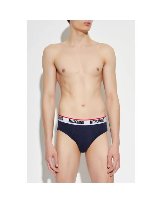 Bottoms Moschino de hombre de color Blue