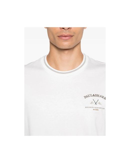 Paul & Shark T-Shirts in het White voor heren