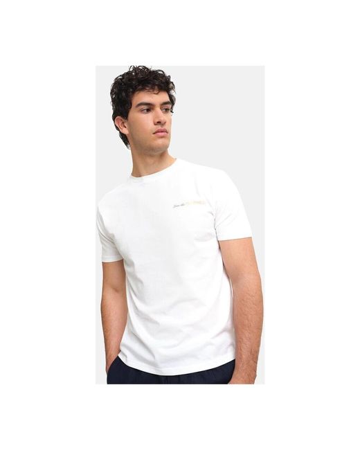 Peninsula Liebe baumwollbedrucktes t-shirt in White für Herren