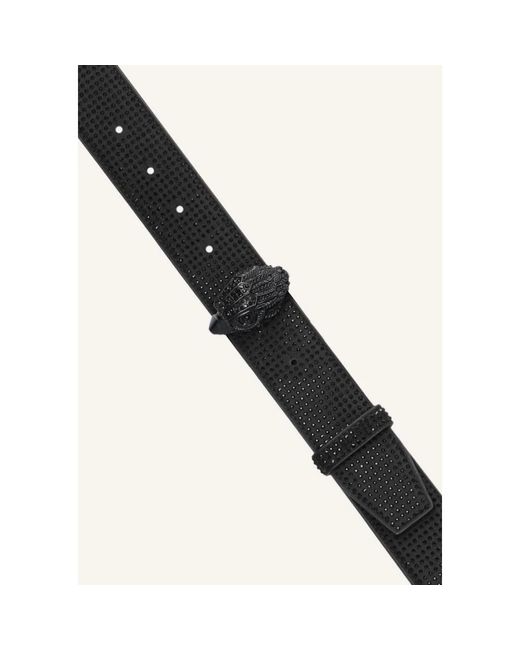 Kurt Geiger Accessoires ,Zwart ,Leer Kensington Gem 38 Belt in het Black