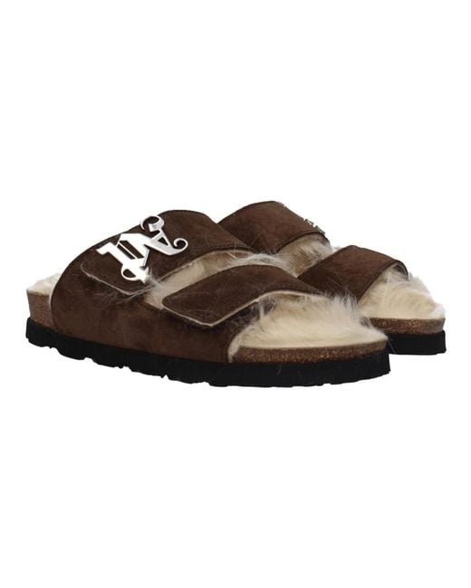 Sliders Palm Angels en coloris Brown