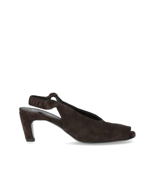Elena Iachi Black High Heel Sandals