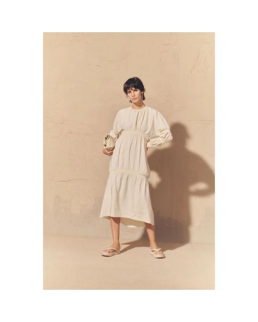Cortana Maxi Dresses in het Natural