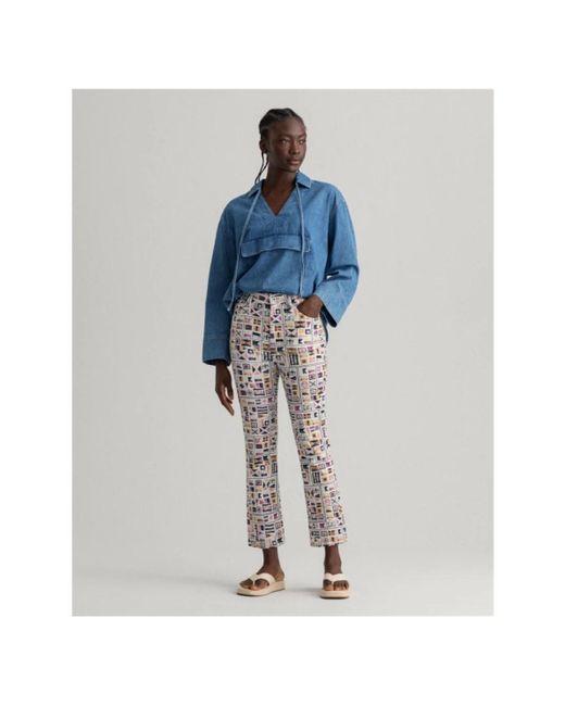 Gant Blue Straight Fit Jeans