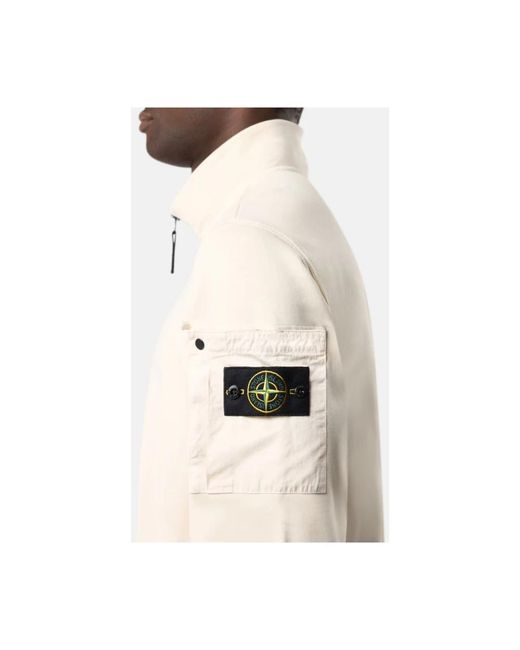 Stone Island Natural Zip-Throughs for men