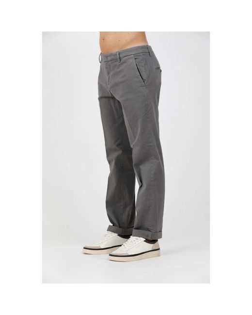 Dondup Broeken ,Grijs ,Katoen Gaubert Relax Broek in het Gray voor heren