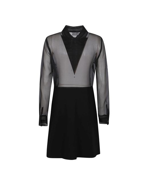 P.A.R.O.S.H. Black Shirt Dresses
