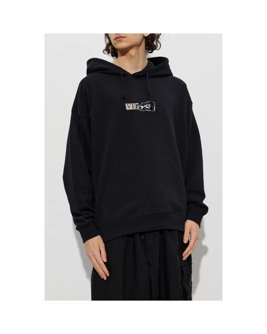 Y-3 Blue Hoodies for men
