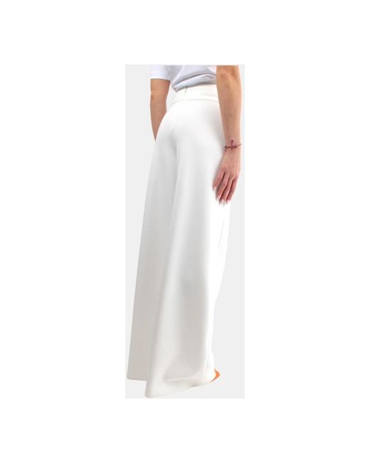 Trousers > wide trousers Max Mara en coloris White