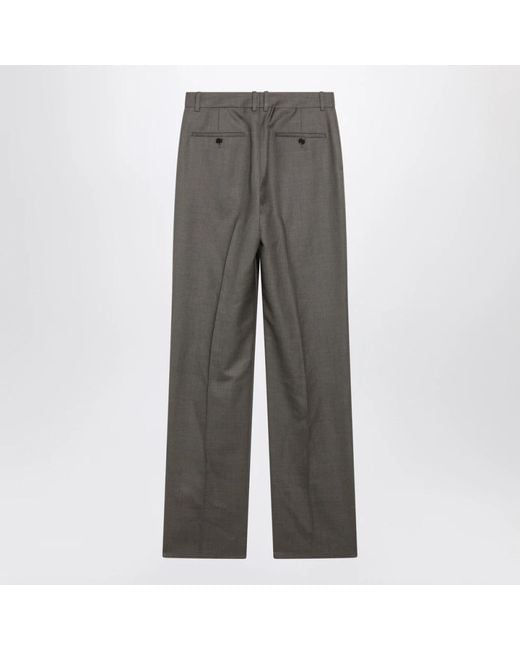 Saint Laurent Gray Wide Trousers