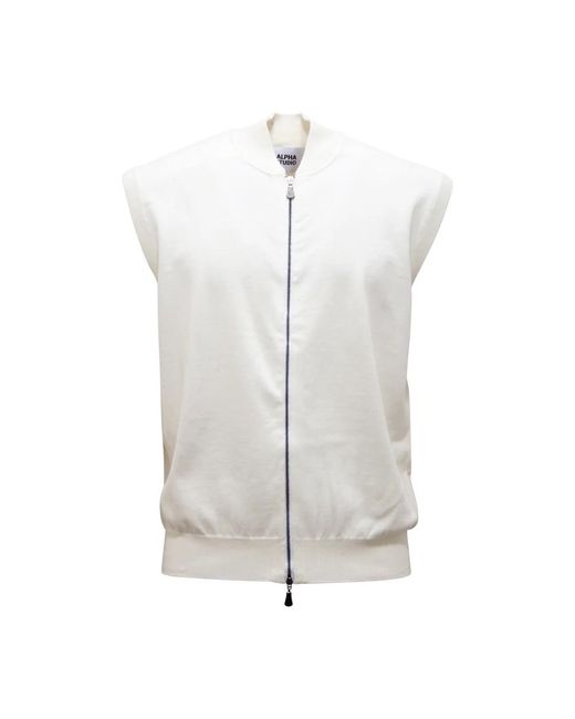 Alpha Studio White Waistcoats for men