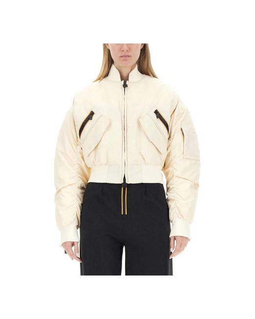K-Way Natural Bomber Jackets