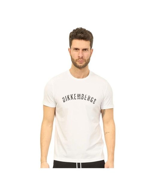 Bikkembergs White T-Shirts for men