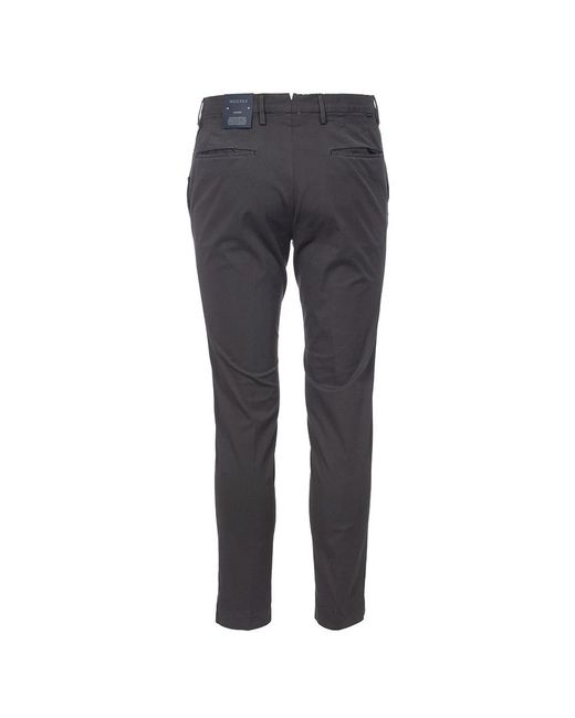 Incotex Broeken ,Grijs ,Katoen Slim Katoenen Broek Met Zakken in het Gray voor heren