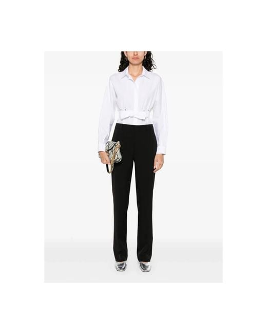 Moschino Black Straight Trousers