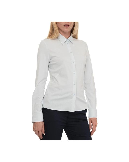 HUGO Bronta Blouse in het Gray
