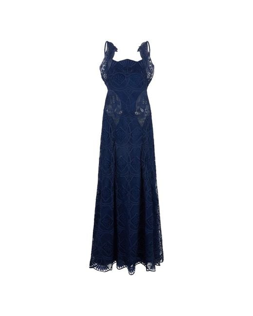 Alberta Ferretti Blue Maxi Dresses