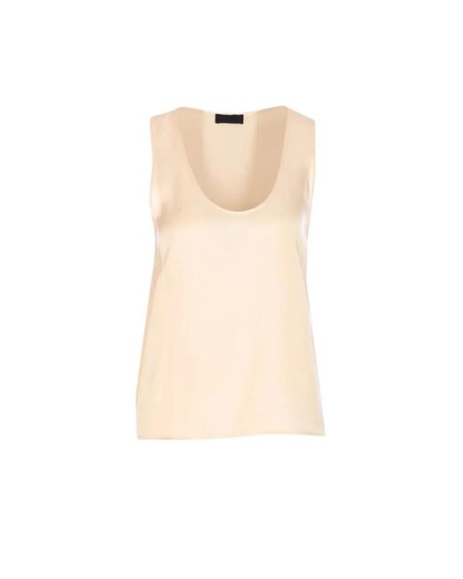 Sleeveless Tops Liu Jo de color Natural