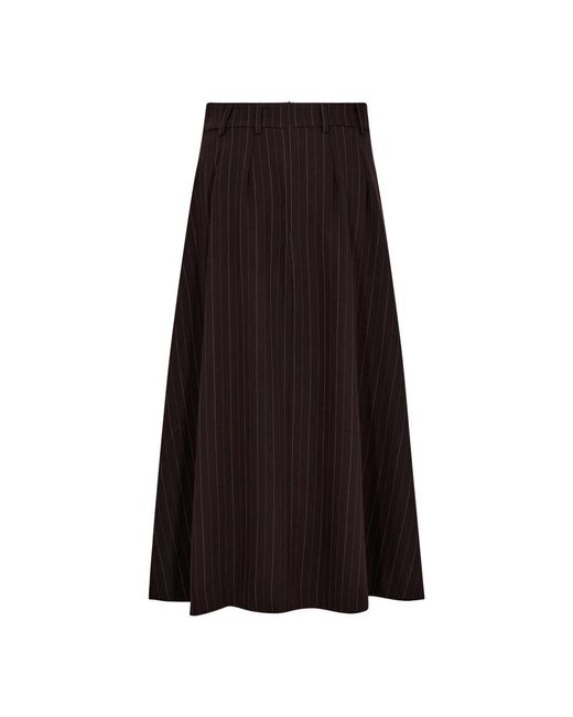 co'couture Rokken ,Bruin ,Pinstripe Plooirok in het Black