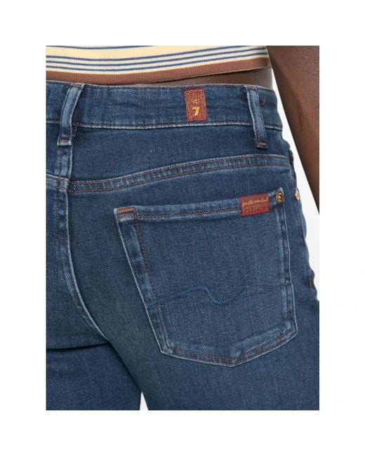 7 For All Mankind Blue Bootcut Jeans