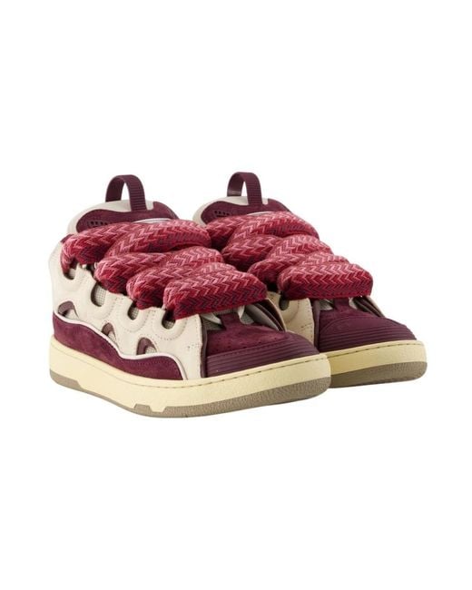 Lanvin Pink Curb Sneakers