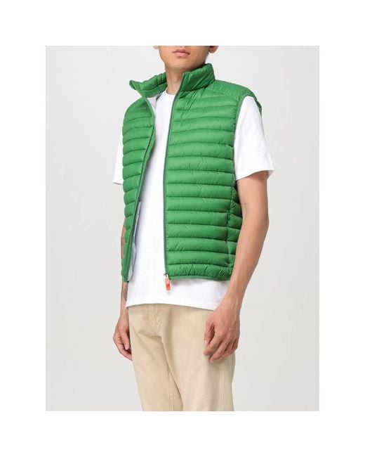 Save The Duck Vests in het Green voor heren