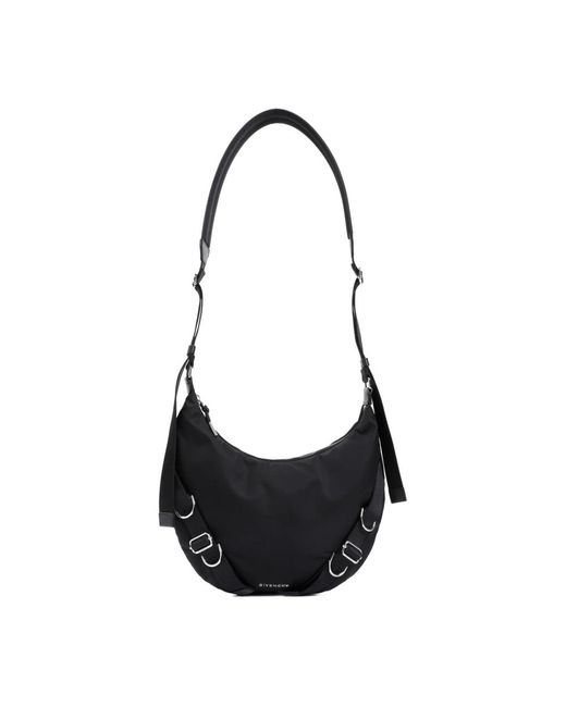 Givenchy Black Voyou Nylon Crossbody Bag for men
