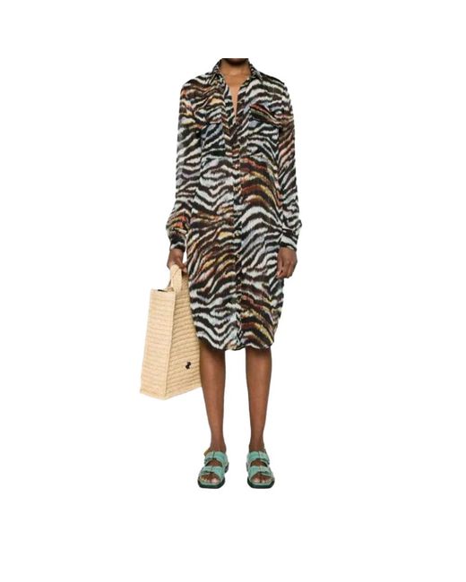 Just Cavalli Black Shirt Dresses