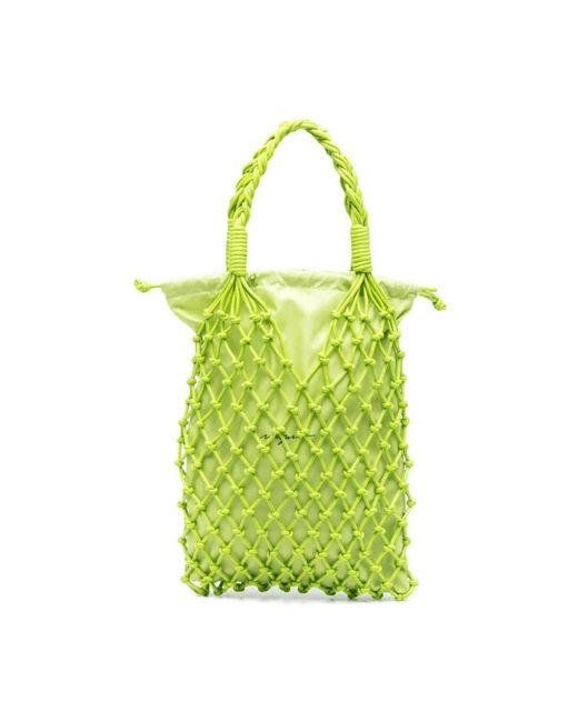 MSGM Green Polyester taschen