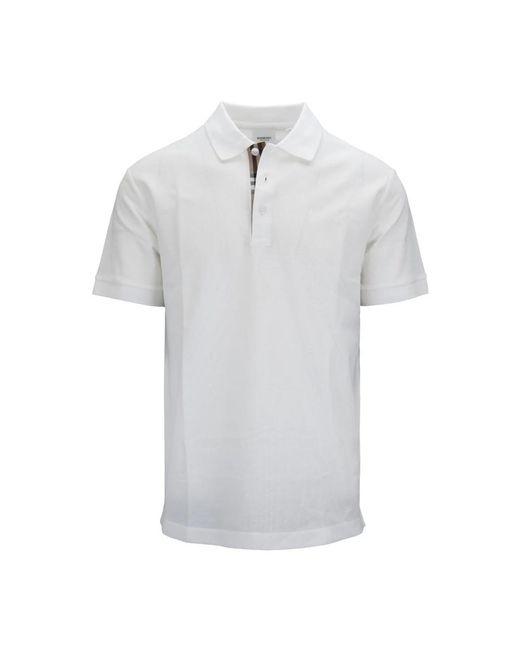 Burberry White Polo Shirts for men