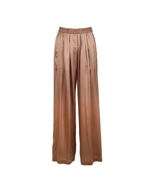 Forte_forte Brown Wide Trousers