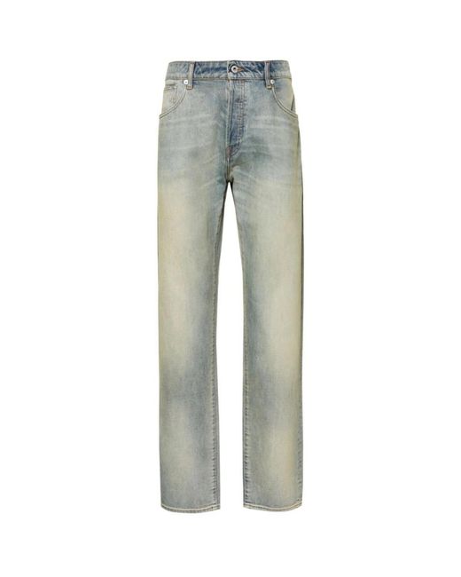 KENZO Gray Straight Jeans for men