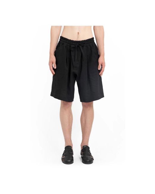 Jan Jan Van Essche Schwarze washi shirting loose fit shorts in Black für Herren
