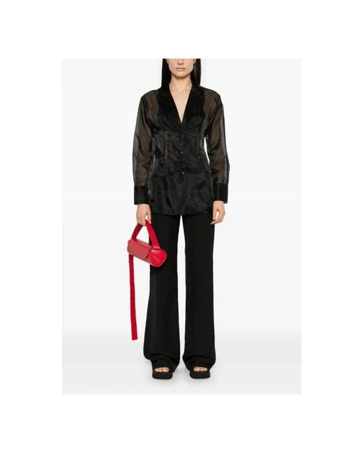 Sportmax Black Wide Trousers