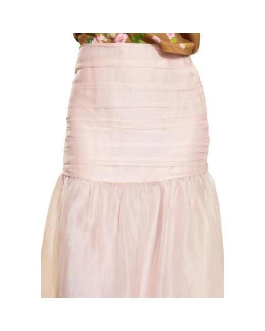 Cynthia Rowley Pink Serafina Seidenrock