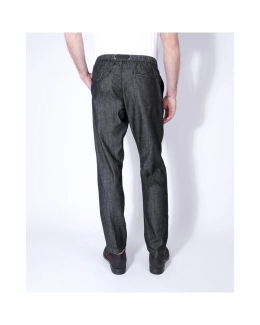 White Sand Gray Slim-Fit Trousers for men