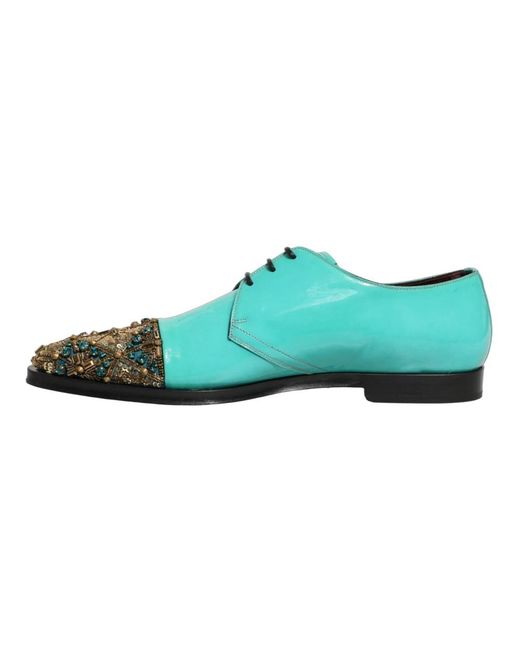 Dolce & Gabbana Green Dress Shoes for men