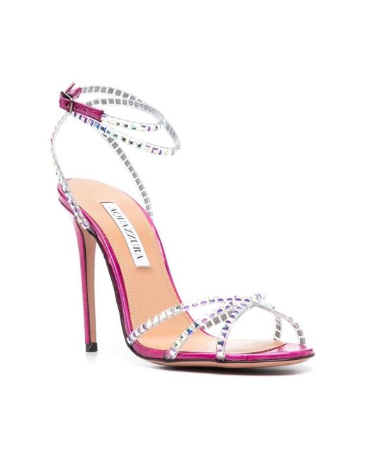 Aquazzura Pink High Heel Sandals