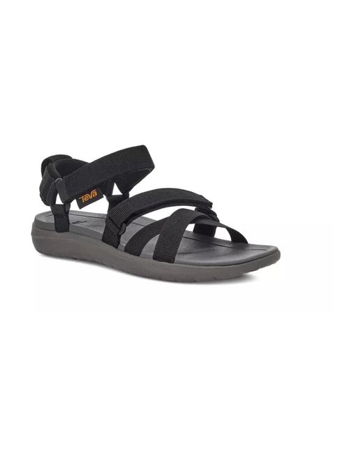 Flat Sandals di Teva in Black