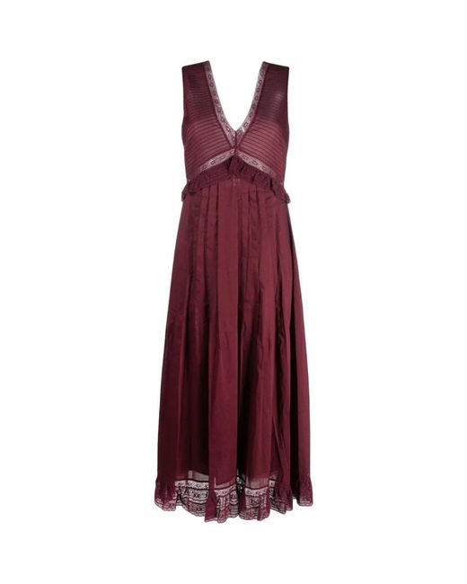 See By Chloé Purple Maxi Dresses
