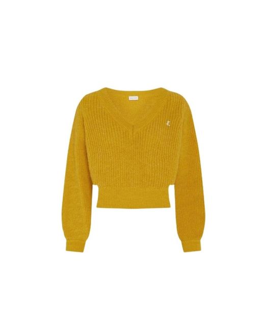 FABIENNE CHAPOT V-Neck Knitwear in het Yellow