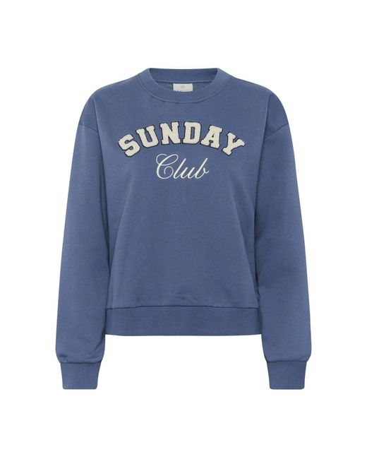 Sweatshirts Kaffe en coloris Blue