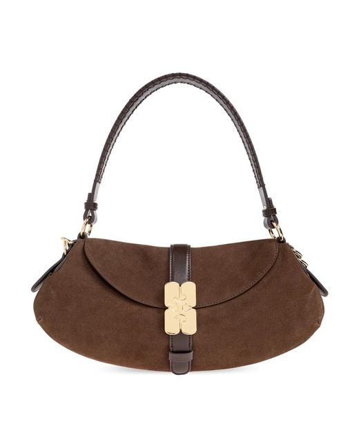 Ganni Brown Shoulder Bags