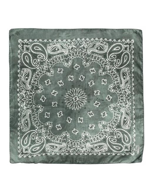 Golden Goose Deluxe Brand Green Silk Scarves