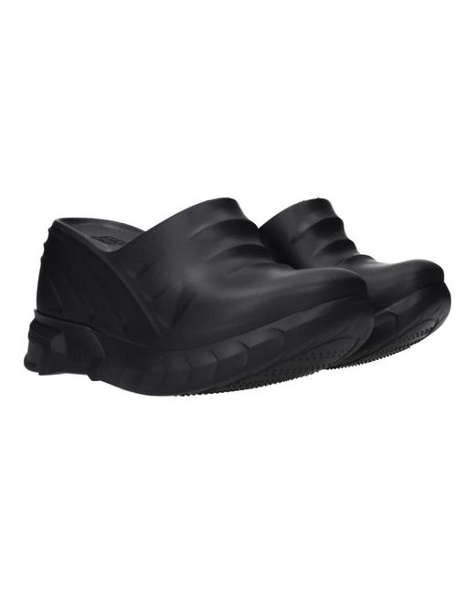 Givenchy Black Schwarze Gummipantoffeln Mit Logos